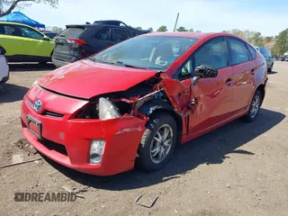 2010 Toyota Prius II with VIN JTDKN3DU9A0096947, listed as a IAAI auction lot 42150050 with 200,314 mi miles. Bid and sale history available at carsss.com. Image 2.