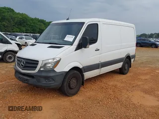 2016 Mercedes-Benz Sprinter Cargo with VIN WD3PE7DD5GP319654, listed as a IAAI auction lot 42169240 with 264,577 mi miles. Bid and sale history available at carsss.com. Image 2.