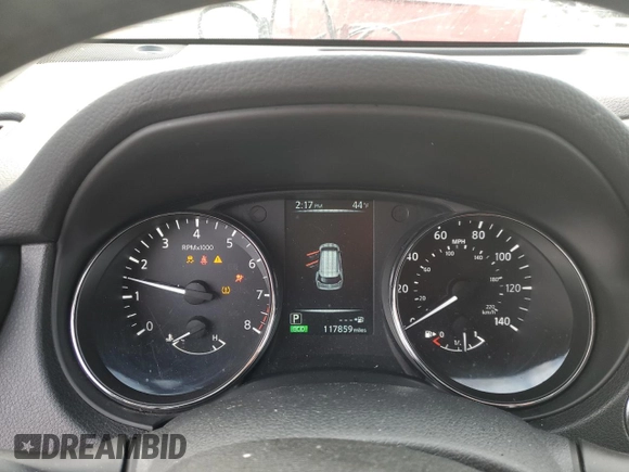 2017 Nissan Rogue SV with VIN 5N1AT2MV7HC878298, listed as a Copart auction lot 46906565 with 117,859 mi miles and Salvage Title. Bid and sale history available at DreamBid. Image 9.