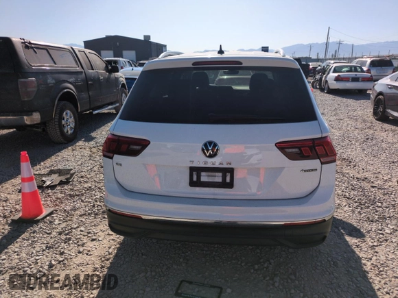 2022 Volkswagen Tiguan SE with VIN 3VV2B7AX4NM049103, listed as a Copart auction lot 61491515 with 39,658 mi miles and Salvage title. Bid and sale history available at DreamBid. Image 6.