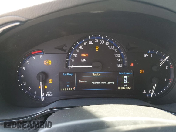 2014 Cadillac CTS Luxury AWD with VIN 1G6AX5S3XE0167903, listed as a Copart auction lot 53507035 with 119,179 mi miles and Clean Title. Bid and sale history available at DreamBid. Image 9.