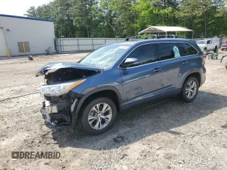 2015 Toyota Highlander XLE z VIN 5TDKKRFH9FS097841, wystawiony jako Copart lot #54375355 z przebiegiem 141 217 mil mil oraz Szkoda całkowita • Salvage title. Historia ofert i sprzedaży dostępna na DreamBid. Obrazek 1.