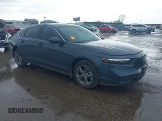 2024 Honda Accord EX with VIN 1HGCY1F31RA047074, listed as a IAAI auction lot 41940697 with 3,682 mi miles and . Bid and sale history available at DreamBid. Image 1.