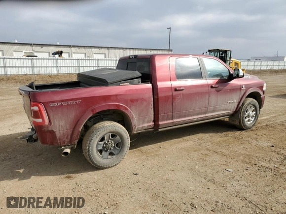 2019 Ram 2500 Laramie with VIN 3C6UR5NL3KG654990, listed as a Copart auction lot 40137264 with 45,200 mi miles and Salvage Title. Bid and sale history available at carsss.com. Image 3.