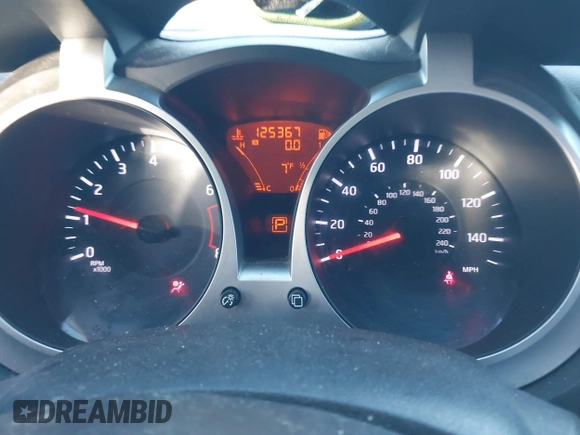2013 Nissan Juke S with VIN JN8AF5MR8DT209858, listed as a IAAI auction lot 41341442 with 125,367 mi miles. Bid and sale history available at carsss.com. Image 7.