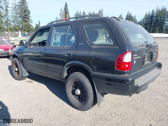 2000 Isuzu Rodeo with VIN 4S2DM58W8Y4348987, listed as a IAAI auction lot 42024517 with 286,400 mi miles. Bid and sale history available at carsss.com. Image 3.