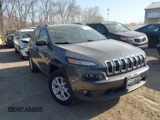 2018 Jeep Cherokee Latitude Plus with VIN 1C4PJMLX9JD508277, listed as a IAAI auction lot 41775471 with 84,375 mi miles. Bid and sale history available at carsss.com. Image 1.