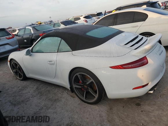 2015 Porsche 911 Carrera S with VIN WP0CB2A99FS154378, listed as a Copart auction lot 76295074 with 35,841 mi miles and Salvage Title. Bid and sale history available at carsss.com. Image 2.