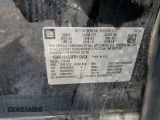 2015 GMC Yukon SLT with VIN 1GKS1BKC0FR113013, listed as a Copart auction lot 49821495 with 294,596 mi miles and Salvage Title. Bid and sale history available at carsss.com. Image 14.