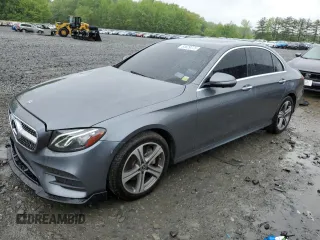 2019 Mercedes-Benz E 300 with VIN WDDZF4KB7KA587487, listed as a Copart auction lot 55629775 with 74,787 mi miles and Clean Title. Bid and sale history available at DreamBid. Image 1.