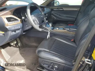2020 Genesis G90 3.3T Premium with VIN KMTF34PA2LU075787, listed as a Copart auction lot 44692985 with 39,760 mi miles and Salvage Title. Bid and sale history available at carsss.com. Image 7.