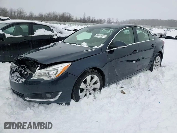 2016 Buick Regal Premium II with VIN 2G4GS5GXXG9128962, listed as a Copart auction lot 89084635 with 91,035 mi miles and Clean title. Bid and sale history available at DreamBid. Image 14.