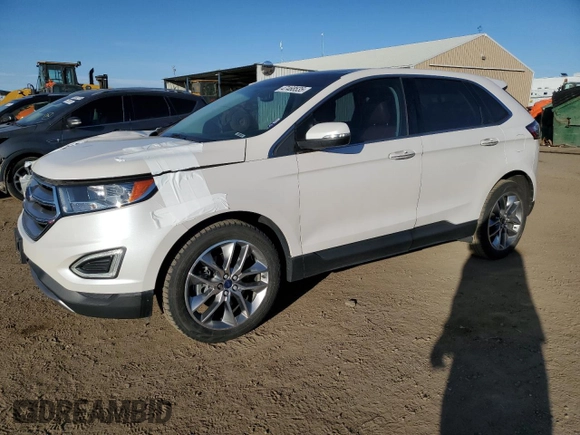 2017 Ford Edge Titanium with VIN 2FMPK4K81HBC43874, listed as a Copart auction lot 47468535 with 91,585 mi miles and Salvage Title. Bid and sale history available at carsss.com. Image 1.
