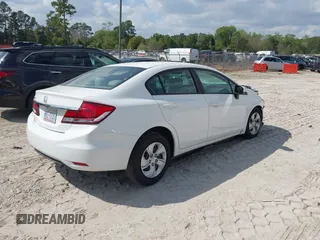 2014 Honda Civic Sedan LX with VIN 2HGFB2F53EH500810, listed as a IAAI auction lot 41952317 with 137,567 mi miles. Bid and sale history available at carsss.com. Image 4.