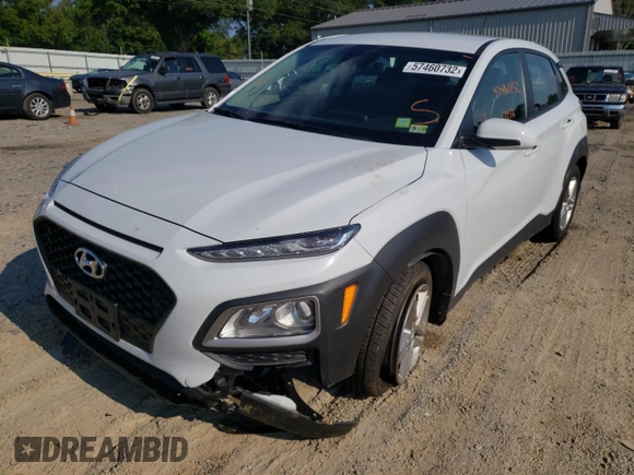 2019 Hyundai Kona SE with VIN KM8K1CAA3KU358148, listed as a Copart auction lot 57460732 with 63,256 mi miles. Bid and sale history available at carsss.com. Image 2.