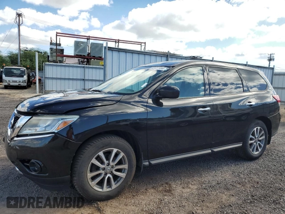 2014 Nissan Pathfinder SL with VIN 5N1AR2MNXEC689039, listed as a Copart auction lot 82457484 with 86,578 mi miles and Salvage Title. Bid and sale history available at DreamBid. Image 1.