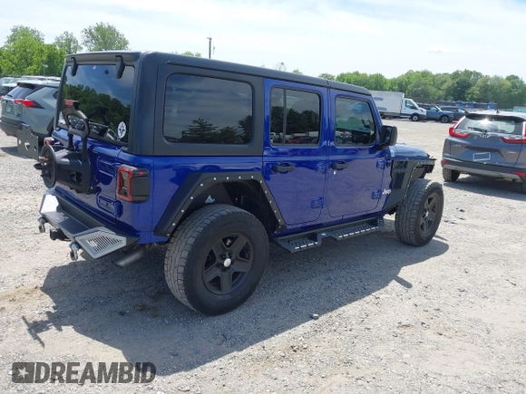 2019 Jeep Wrangler Unlimited Sport Altitude with VIN 1C4HJXDG2KW532866, listed as a IAAI auction lot 42320008 with 66,316 mi miles and . Bid and sale history available at DreamBid. Image 4.