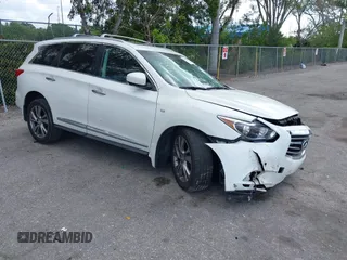 2014 Infiniti QX60 z VIN 5N1AL0MN8EC545074, wystawiony jako IAAI lot #42162181 z przebiegiem 121 155 mil mil oraz . Historia ofert i sprzedaży dostępna na DreamBid. Obrazek 1.