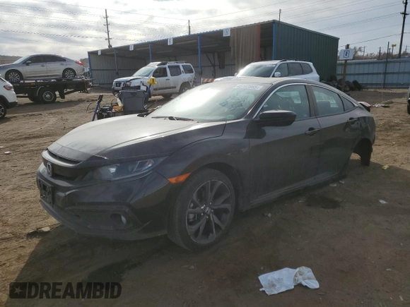 2020 Honda Civic Sedan Sport with VIN 19XFC2F85LE025126, listed as a Copart auction lot 48162865 with 32,053 mi miles and Salvage Title. Bid and sale history available at carsss.com. Image 1.