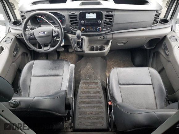 2022 Ford Transit Cargo with VIN 1FTBR1C82NKA17027, listed as a Copart auction lot 45346305 with 45,358 mi miles and Salvage Title. Bid and sale history available at DreamBid. Image 8.