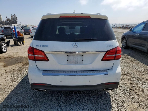 2017 Mercedes-Benz GLS with VIN 4JGDF7DE1HA873126, listed as a Copart auction lot 50594275 with 77,275 mi miles and Salvage Title. Bid and sale history available at carsss.com. Image 6.