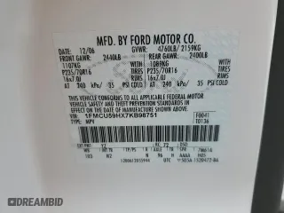 2007 Ford Escape Hybrid with VIN 1FMCU59HX7KB98751, listed as a Copart auction lot 76145834 with 133,185 mi miles and Salvage Title. Bid and sale history available at carsss.com. Image 12.