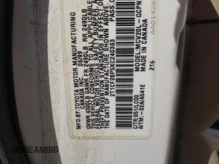 1999 Toyota Solara SE z VIN 2T1CF28P5XC240363, wystawiony jako Copart lot #52326695 z przebiegiem Nie podano mil oraz Szkoda całkowita • Salvage title. Historia ofert i sprzedaży dostępna na DreamBid. Obrazek 14.