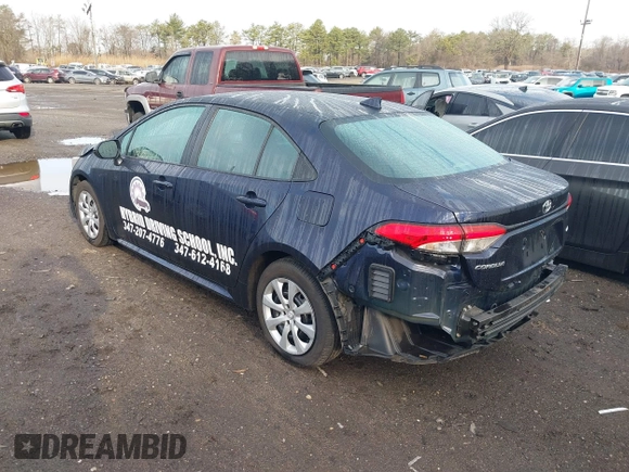2021 Toyota Corolla LE with VIN 5YFEPMAE9MP167360, listed as a IAAI auction lot 41839769 with 53,573 mi miles and . Bid and sale history available at DreamBid. Image 3.