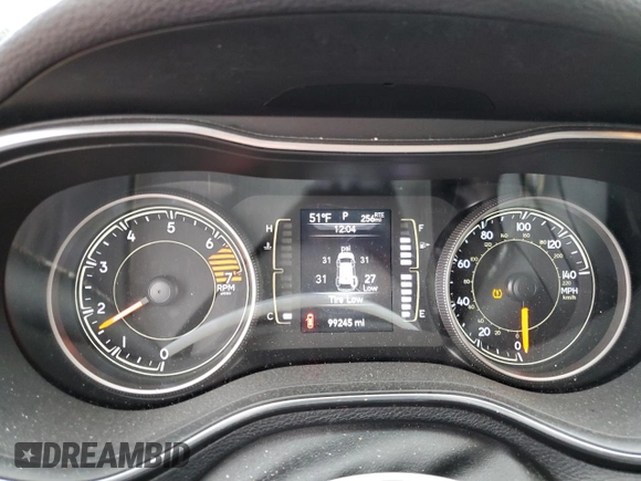 2019 Jeep Cherokee Latitude Plus z VIN 1C4PJLLB2KD296659, wystawiony jako Copart lot #79517904 z przebiegiem 99 245 mil mil oraz Szkoda całkowita • Salvage title. Historia ofert i sprzedaży dostępna na DreamBid. Obrazek 9.