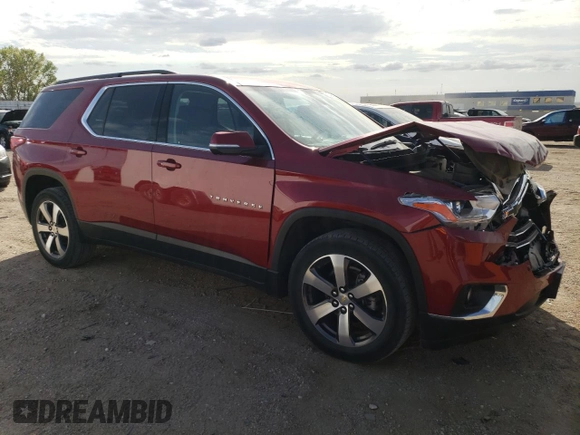 2021 Chevrolet Traverse LT Leather with VIN 1GNEVHKW3MJ164180, listed as a Copart auction lot 71749514 with 36,650 mi miles and Salvage Title. Bid and sale history available at carsss.com. Image 4.