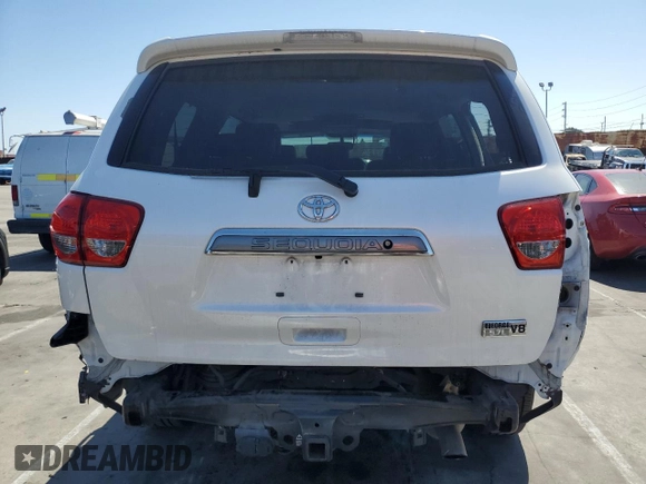 2017 Toyota Sequoia Platinum with VIN 5TDDY5G12HS153056, listed as a Copart auction lot 50099625 with 55,379 mi miles and Salvage Title. Bid and sale history available at carsss.com. Image 6.