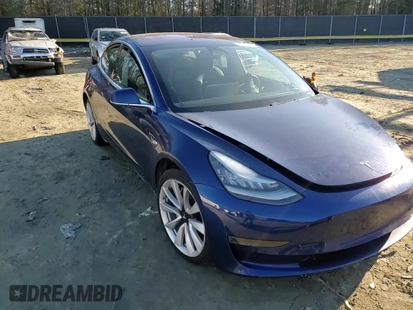 2018 Tesla Model 3 Long Range Battery with VIN 5YJ3E1EB6JF117440, listed as a Copart auction lot 42785235 with 105,459 mi miles and Salvage Title. Bid and sale history available at DreamBid. Image 10.