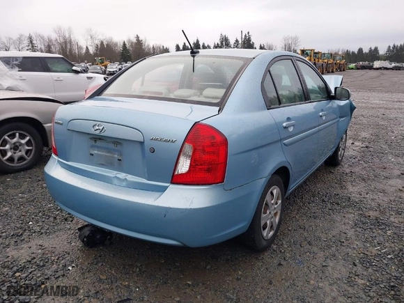 2011 Hyundai Accent GLS with VIN KMHCN4AC6BU587195, listed as a IAAI auction lot 41584866 with 168,303 mi miles. Bid and sale history available at carsss.com. Image 4.