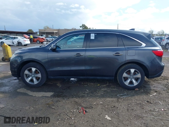 2016 Acura MDX with VIN 5FRYD3H21GB010674, listed as a IAAI auction lot 41916426 with 121,278 mi miles. Bid and sale history available at carsss.com. Image 14.