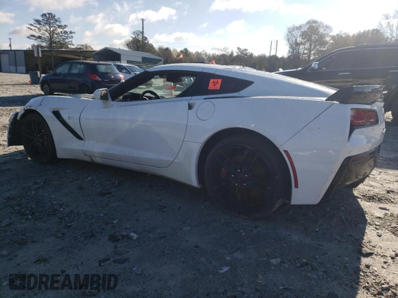 2017 Chevrolet Corvette Z51 1LT with VIN 1G1YH2D70H5103344, listed as a Copart auction lot 84568344 with 0 mi miles and Salvage Title. Bid and sale history available at carsss.com. Image 2.