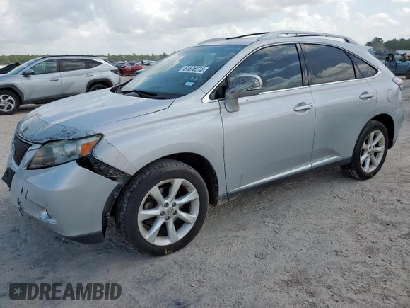 2012 Lexus RX 350 with VIN 2T2ZK1BA6CC067060, listed as a Copart auction lot 61876915 with 202,055 mi miles and Salvage title. Bid and sale history available at DreamBid. Image 1.