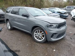 2024 Dodge Durango GT Plus z VIN 1C4RDJDG7RC212897, wystawiony jako IAAI lot #41712198 z przebiegiem 23 515 mil mil oraz . Historia ofert i sprzedaży dostępna na DreamBid. Obrazek 1.