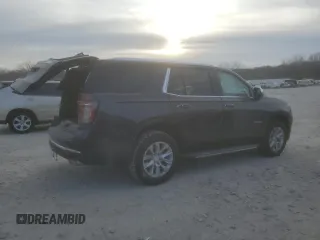 2023 Chevrolet Tahoe Premier with VIN 1GNSCSKD4PR563710, listed as a Copart auction lot 84965394 with 17,528 mi miles and Salvage title. Bid and sale history available at DreamBid. Image 3.