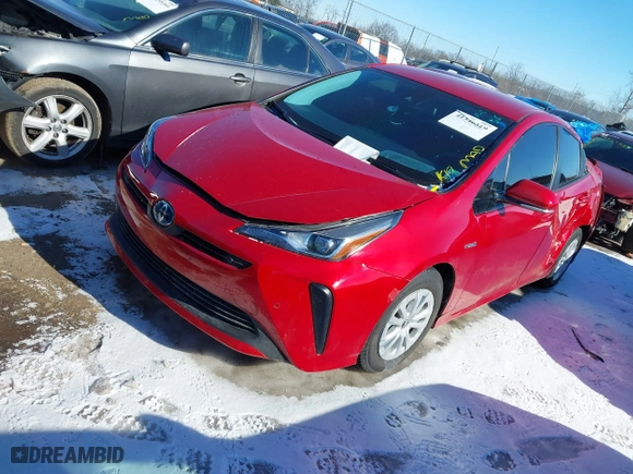 2020 Toyota Prius L Eco with VIN JTDKARFU7L3122166, listed as a IAAI auction lot 41346319 with 116,961 mi miles. Bid and sale history available at carsss.com. Image 17.