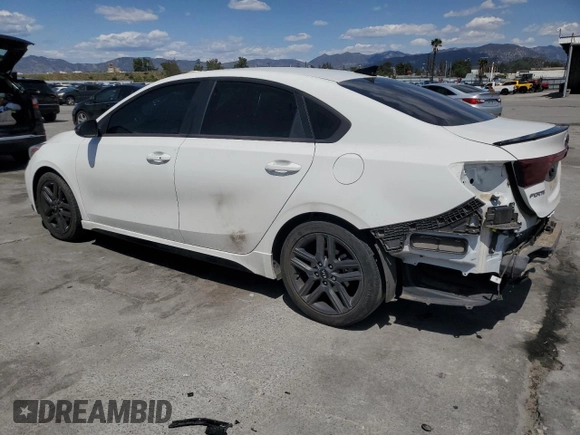 2021 Kia Forte GT-Line with VIN 3KPF34AD1ME298923, listed as a Copart auction lot 50998005 with 63,109 mi miles and Salvage Title. Bid and sale history available at carsss.com. Image 2.