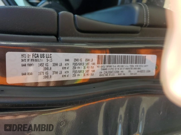 2015 Jeep Grand Cherokee Limited with VIN 1C4RJFBG4FC157894, listed as a Copart auction lot 52006285 with 153,029 mi miles and Salvage Title. Bid and sale history available at carsss.com. Image 12.