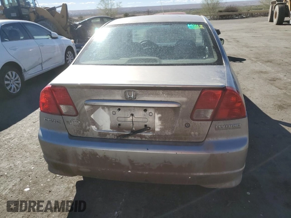 2005 Honda Civic with VIN JHMES96615S012992, listed as a Copart auction lot 50015585 with Not Provided miles and Clean Title. Bid and sale history available at DreamBid. Image 6.