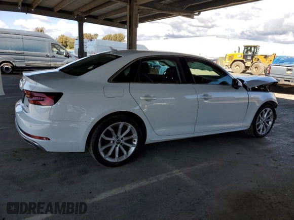 2019 Audi A4 Premium Plus with VIN WAUENAF45KN005138, listed as a Copart auction lot 48178835 with 44,744 mi miles and Salvage Title. Bid and sale history available at carsss.com. Image 3.