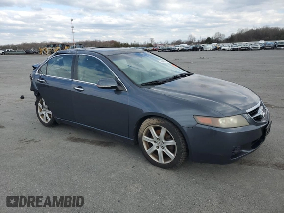 2004 Acura TSX with VIN JH4CL96854C014565, listed as a Copart auction lot 50443835 with 0 mi miles and Salvage Title. Bid and sale history available at carsss.com. Image 4.