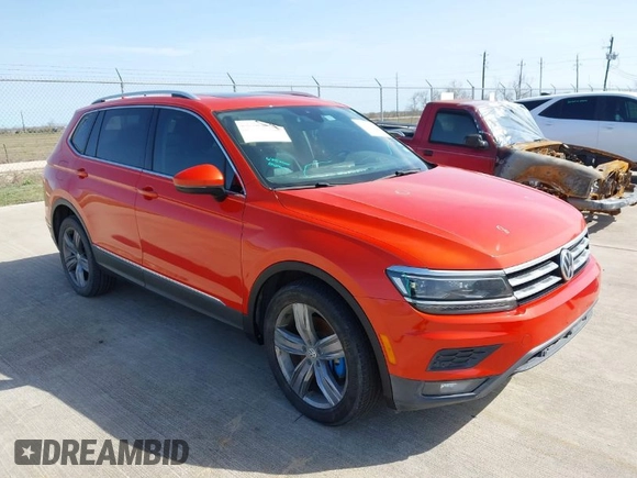2018 Volkswagen Tiguan SEL Premium with VIN 3VV5B7AX8JM116146, listed as a IAAI auction lot 41738184 with 163,731 mi miles and . Bid and sale history available at DreamBid. Image 1.