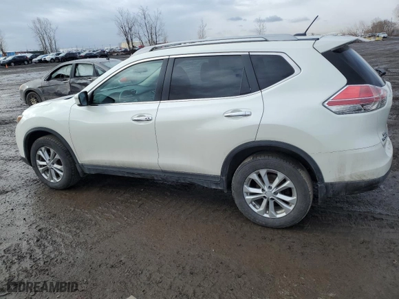 2016 Nissan Rogue SV with VIN 5N1AT2MV0GC850258, listed as a Copart auction lot 47090715 with 165,467 mi miles and Salvage Title. Bid and sale history available at carsss.com. Image 2.