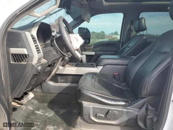 2017 Ford Super Duty F-250 SRW Lariat with VIN 1FT7W2BT3HED06818, listed as a Copart auction lot 45161745 with 166,955 mi miles and Salvage Title. Bid and sale history available at carsss.com. Image 7.