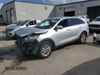 2019 Kia Sorento LX with VIN 5XYPG4A58KG553262, listed as a Copart auction lot 54599665 with 214,639 mi miles and Salvage title. Bid and sale history available at DreamBid. Image 1.