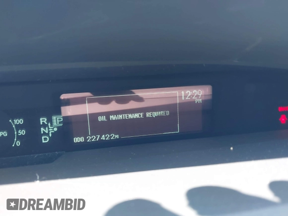 2011 Toyota Prius I with VIN JTDKN3DU8B0266944, listed as a IAAI auction lot 42164570 with 227,422 mi miles. Bid and sale history available at carsss.com. Image 15.