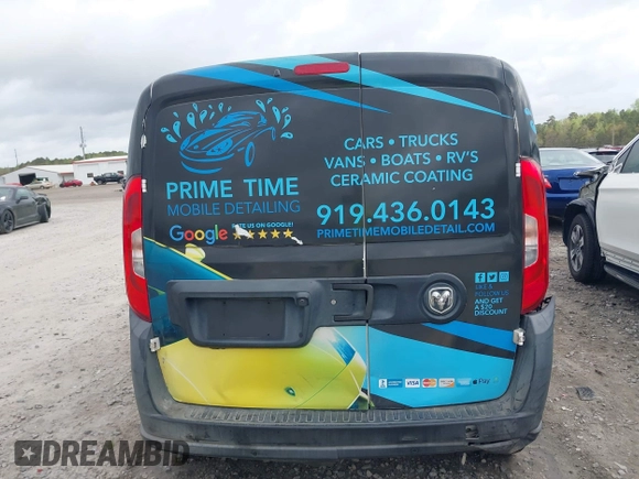 2016 Ram ProMaster City Cargo Tradesman z VIN ZFBERFAT4G6C69767, wystawiony jako IAAI lot #41954711 z przebiegiem 156 015 mil mil oraz . Historia ofert i sprzedaży dostępna na DreamBid. Obrazek 16.